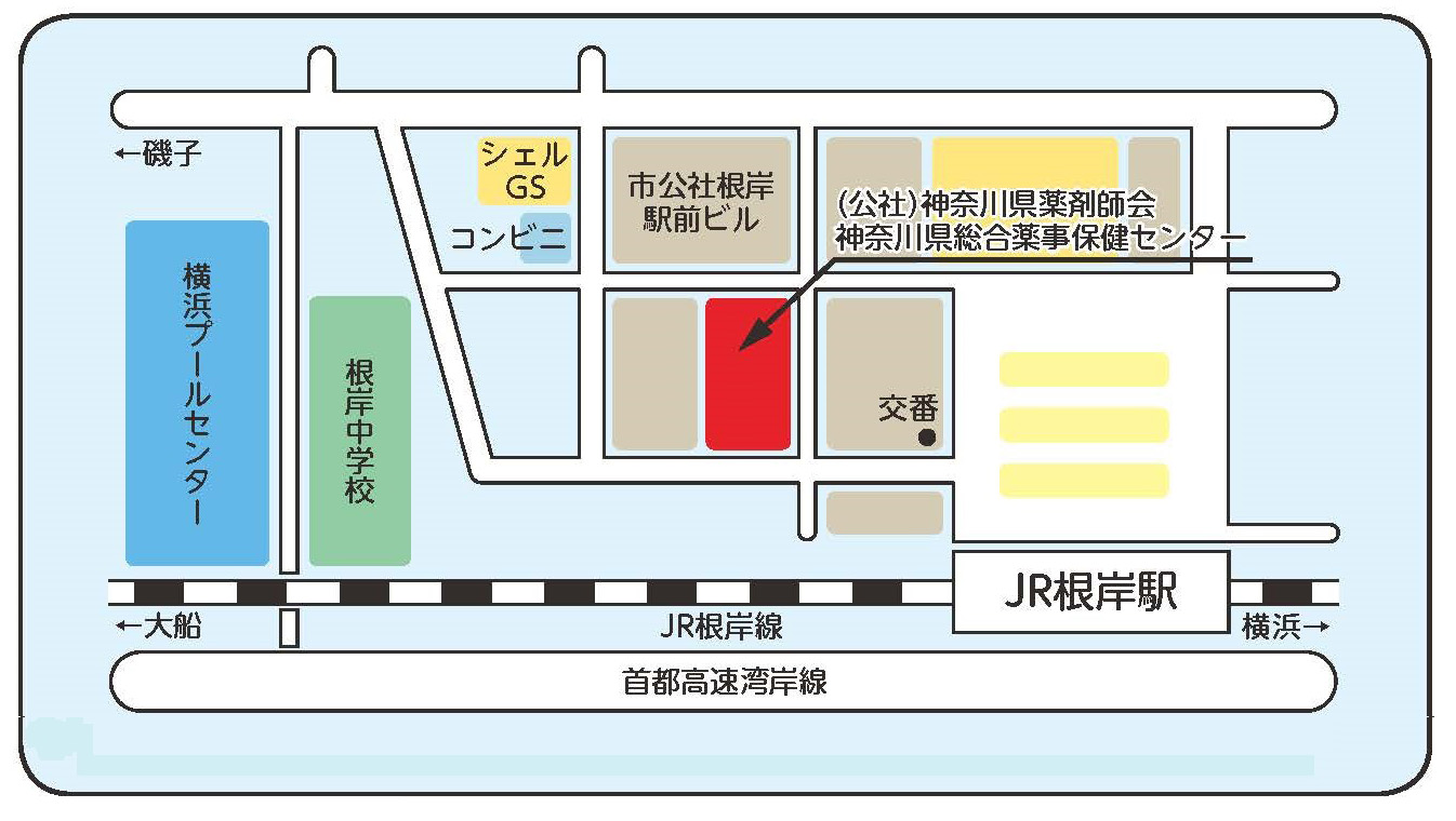 横浜医療講演会及び個別相談会会場地図広域